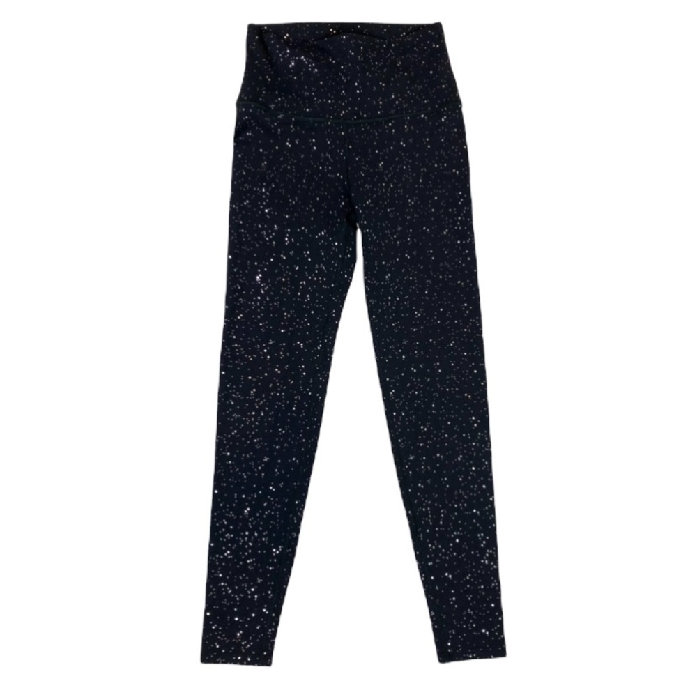 WITH Wear it to Heart Black Silver Freckle Dot Leggings Size Medium - Picture 3 of 11